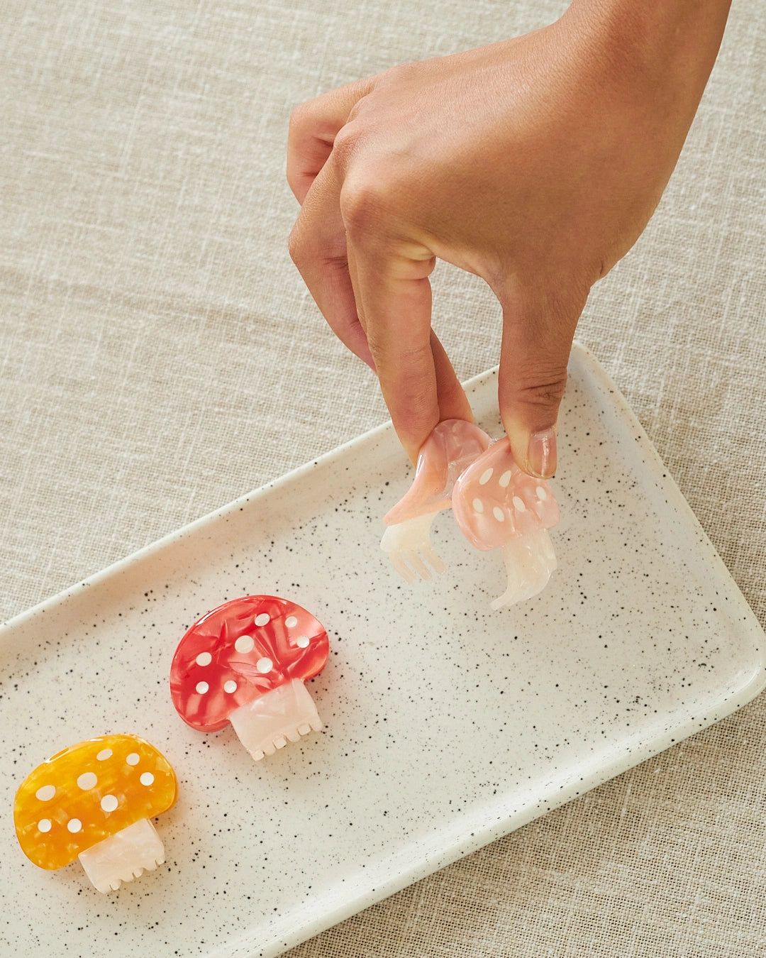 cute mushrooom hair clip