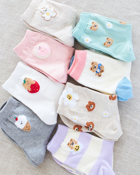 korean fun and cute socks women