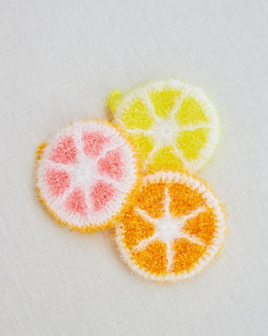 scrubby colorful dish sponge
