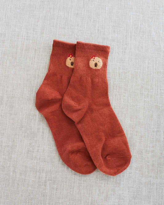 terracotta capybara socks