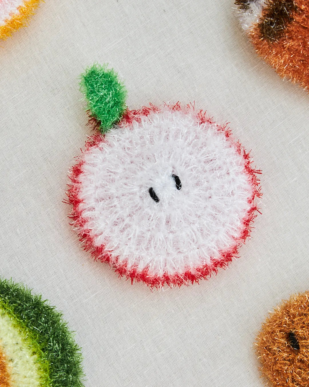 apple dish sponge