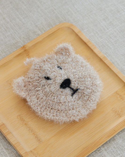 brown bear dish sponge