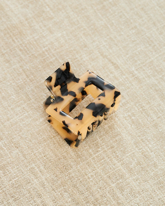 brown cellulose acetate hair clip 