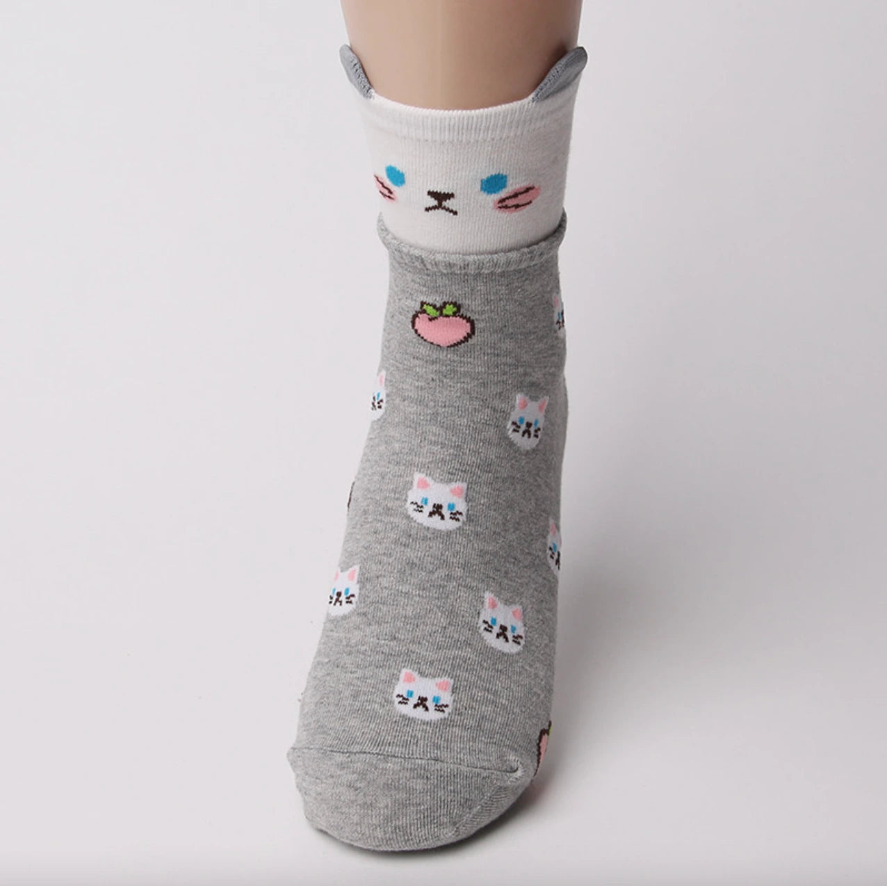 cat high socks 