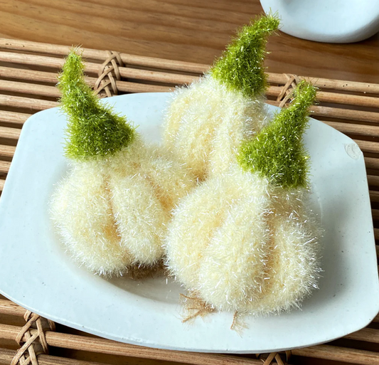 garlic scrubby sponge