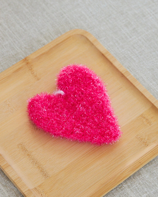 heart love sponge for the dishes