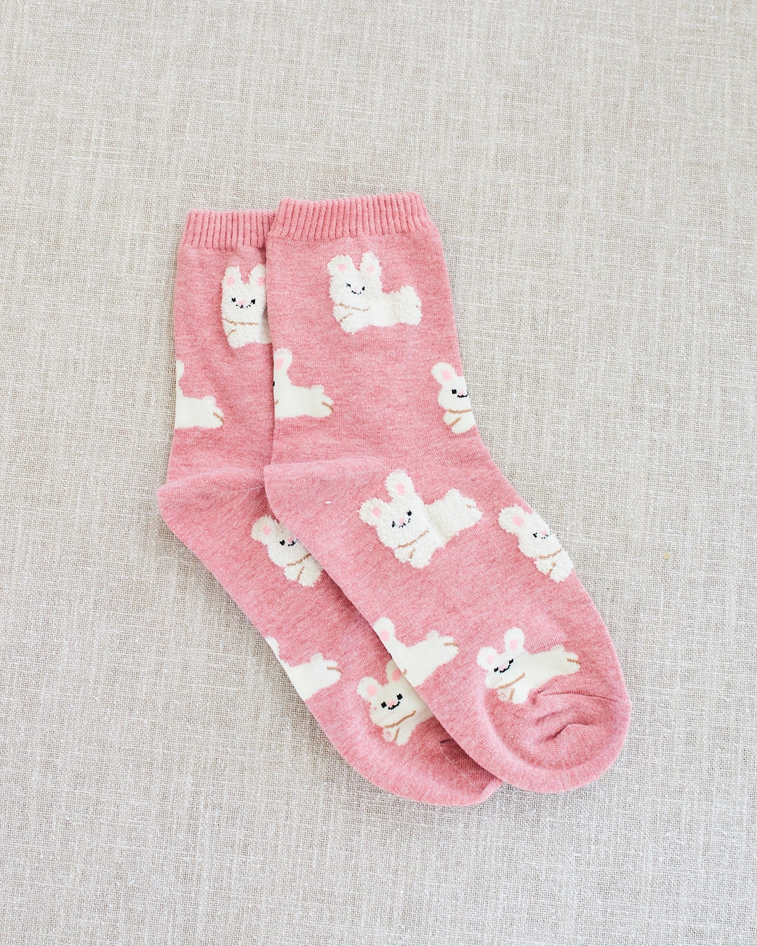 high socks with bunny