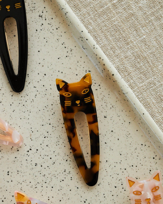 leopard cat barrette