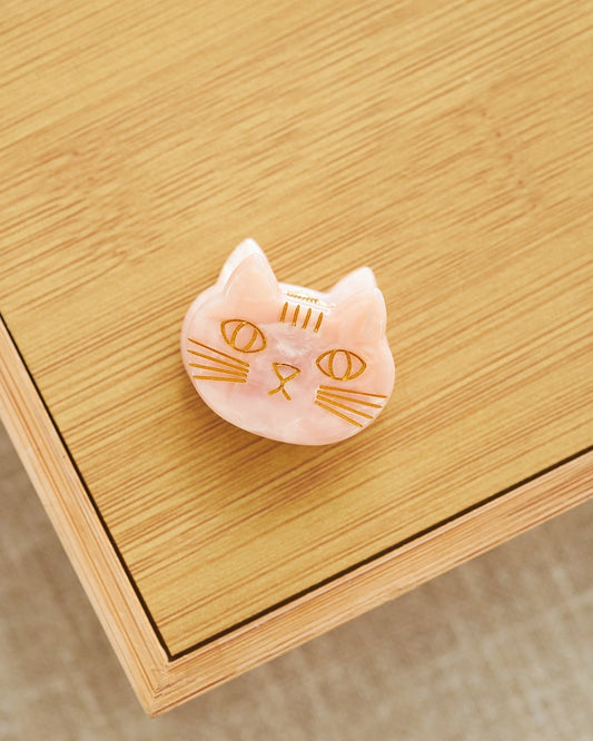 mini pink cat hair clip