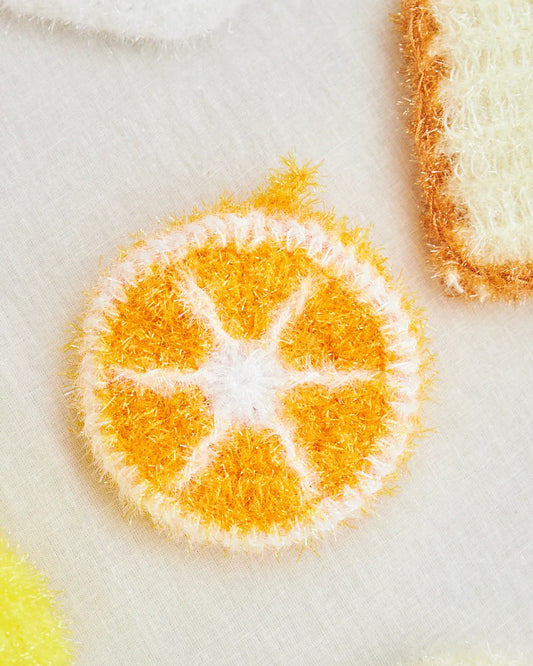orange dish sponge