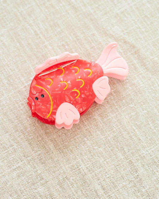 red fish hair clip