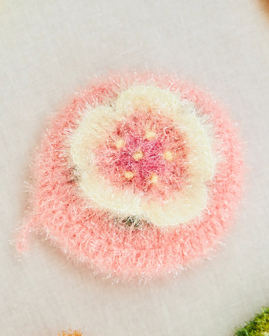 sakura flower dish sponge