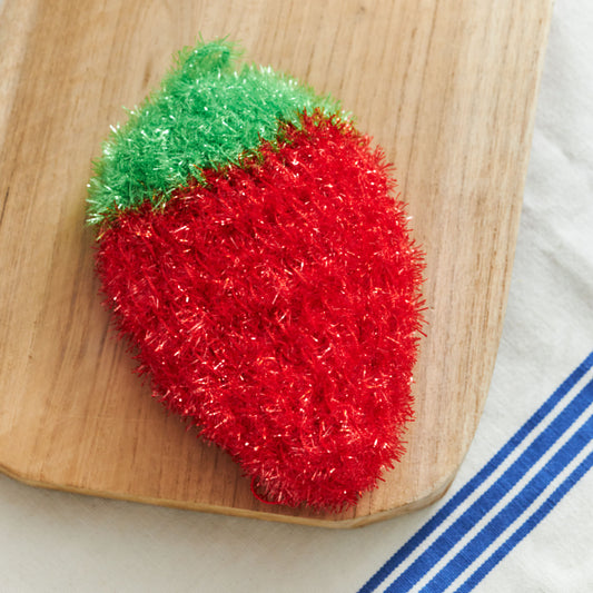 strawberry dish sponge